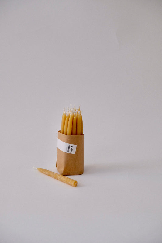 Christmas Tree Candles – Beeswax (20 pcs)